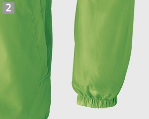 裏メッシュジャケット(61-50101)の商品詳細「袖口ゴム入り」