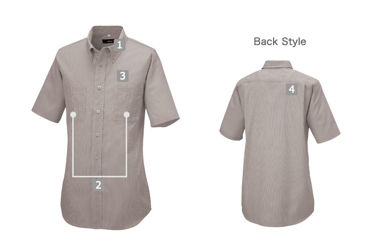 半袖ボタンダウンシャツ(61-50402)の商品詳細