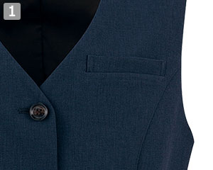 ベスト(61-630011)の商品詳細「左胸ポケット」