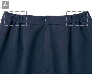 スカート(61-630012)の商品詳細「両脇ゴムシャーリング」