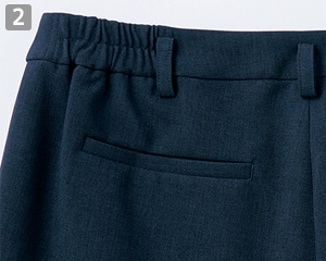 テーパードパンツ(61-630023)の商品詳細「両後ろポケット」