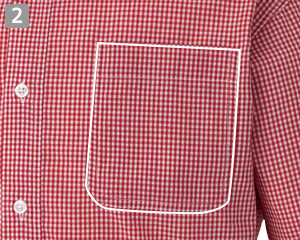 半袖ボタンダウンシャツ(61-7825)の商品詳細「左胸ポケット」