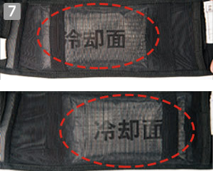 アイスベスト[アイスパック4個付き](61-865932-110)の商品詳細「アイスパック位置調整」