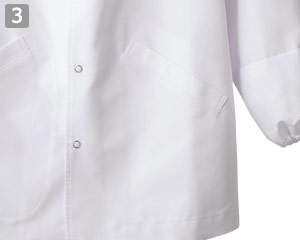 襟なし調理衣のポイント③両脇ポケット