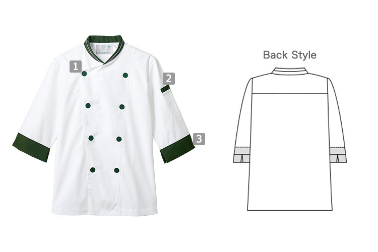 コックコート(71-6-430)の商品詳細