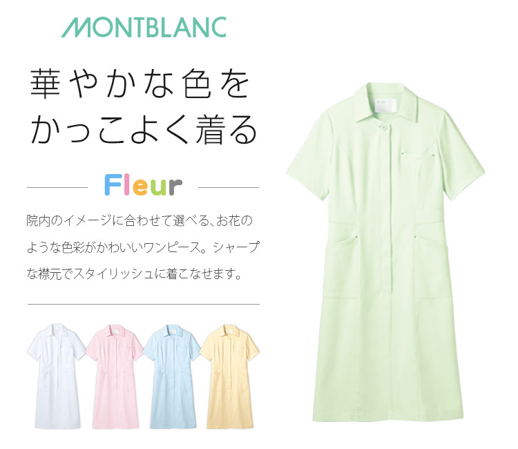 リーズナブルなワンピース白衣 73-1910