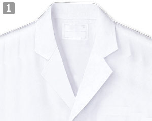 長袖白衣(71-81-491)の商品詳細「合わせやすいテーラードカラー」