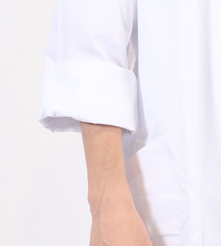 捲りやすい袖口の画像