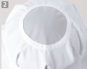 天メッシュたれ付き八角帽子(71-9-1065)の商品詳細「天メッシュ」