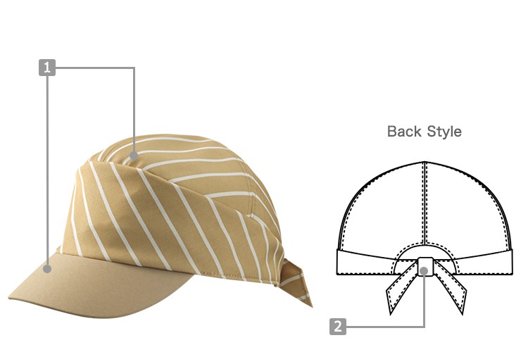 ストライプのキャップ(71-9-1311)の商品詳細