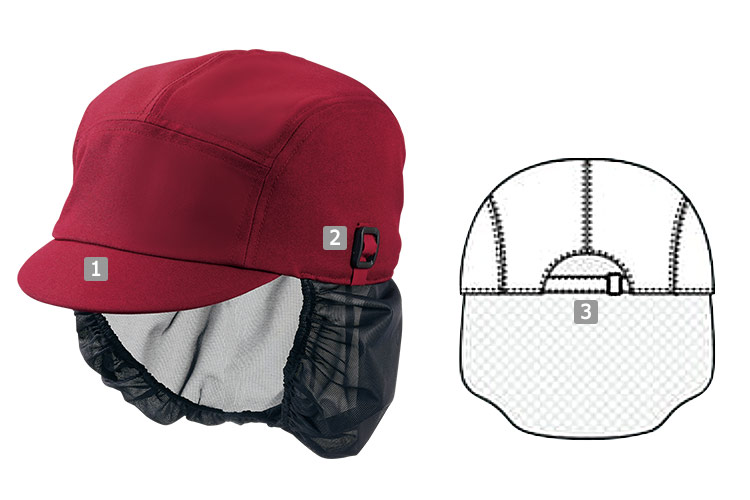 キャップたれ付[男女兼用](71-9-1370)の商品詳細