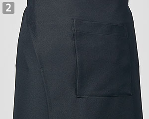 サロンエプロン[男女兼用](71-9-1600)の商品詳細「右後ろポケット」