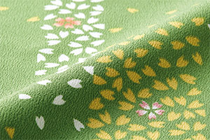 モンブランのちりめんプリント(桜吹雪柄)画像