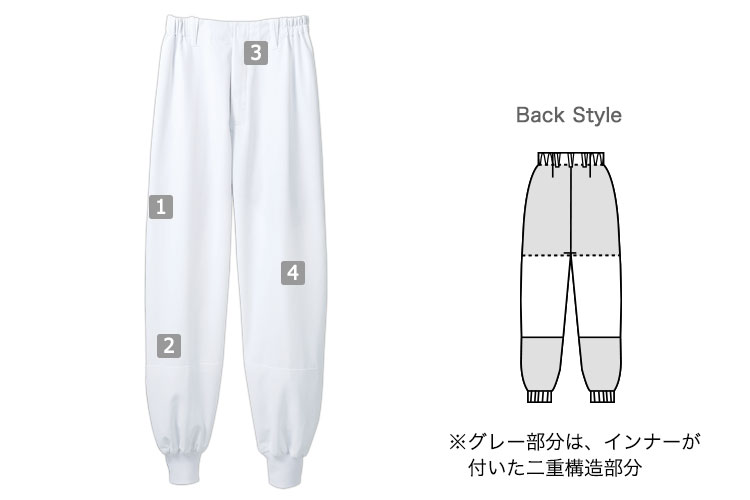 ノータックパンツ(71-RL7701)の詳細画像