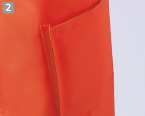 胸当てエプロン(71-SA001)の商品詳細「右脇マチポケット」