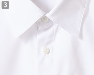 七分袖シャツ(71-SS007)の商品詳細「同色のボタン」