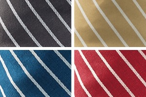 ストライプのキャップ(71-9-1311)の生地「ストライプツイル」