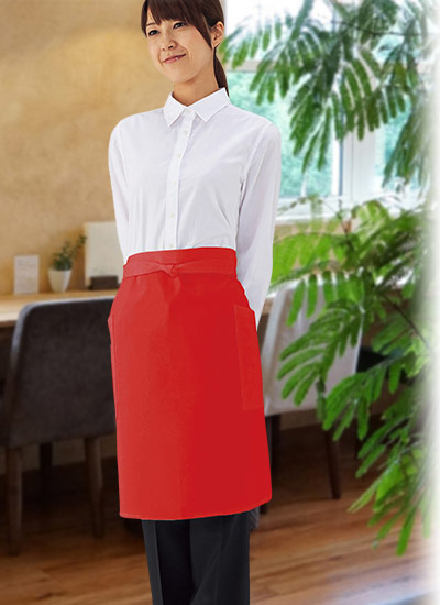 汚れを寄せ付けない!安心の日本製ミドルエプロン