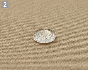 ショートソムリエエプロンのポイント②撥水効果のある生地