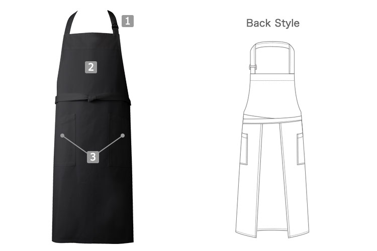 胸当てエプロン(75-KE90)のおすすめポイント