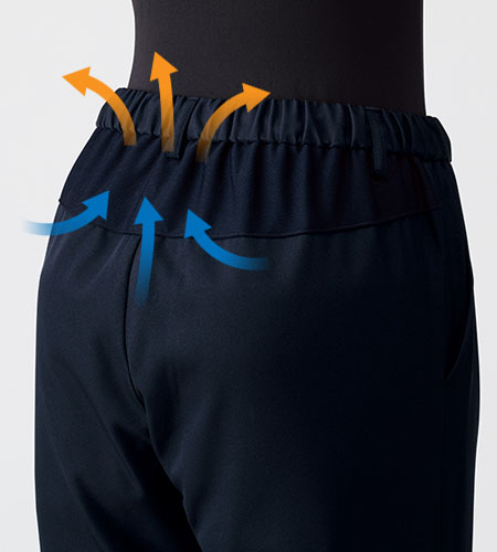 パンツ内の熱を排出