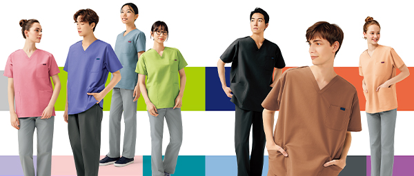 PANTONEスクラブ 上下セット[男女兼用](76-7000SCSET) | フォーク株式