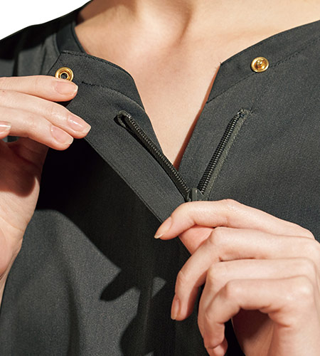 着脱しやすいジップタイプ