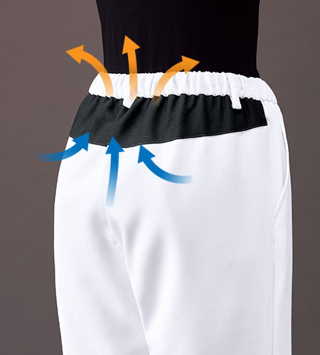 パンツ内の熱を排出