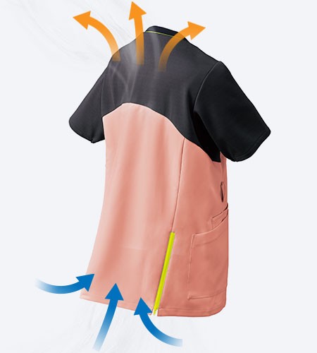 衣服内の熱を排出