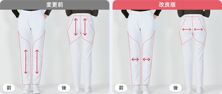 ワコールHIシリーズの仕様変更画像