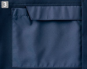 半袖シャツ(89-63470)のポイント③フラップ付き右胸ポケット