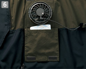 空調ベスト(89-70191)の商品詳細「保冷剤ポケット付き」