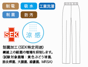 ナガイレーベンのレディーススクラブ ay4213の素材
