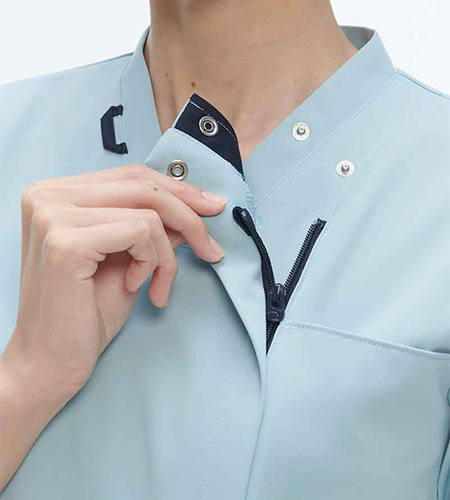 スナップボタン開き