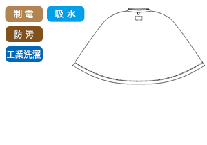 ナガイレーベンの検診着 fk1480の素材