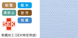 ナガイレーベンの白衣 ho1911の素材