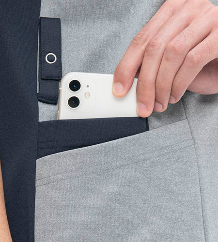 PHSポケット付き(右腰内側ポケット)