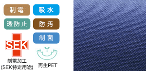 ナガイレーベンの白衣 kes5167の素材