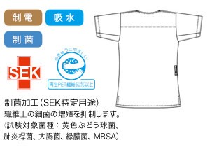 ナガイレーベンのスクラブ sh5317の素材