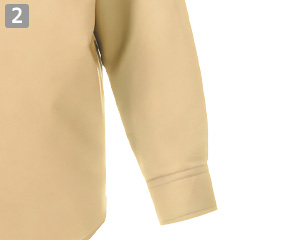 マルチボタンダウンシャツ長袖(B4-KZN105)の商品詳細「袖口ボタン留め」