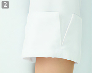 マルチボタンダウンシャツ七分袖(B4-KZN107)の商品詳細「袖口ボタン留め」