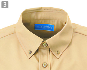 マルチボタンダウンシャツ七分袖(B4-KZN107)の商品詳細「ボタンダウン」