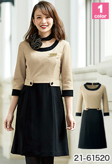 事務服・会社制服 ワンピース(21-61520)