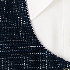 襟ぐりのブレードテープ