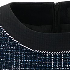 襟ぐりのブレードテープ