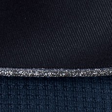 ラメ入りの縁取り