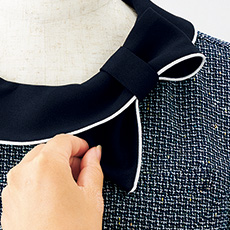 2WAYリボン襟