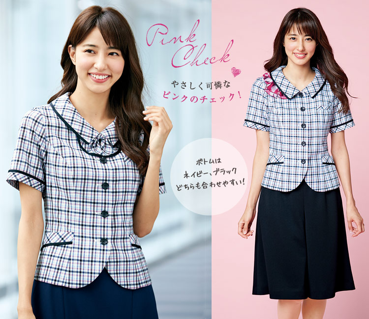 オーバーブラウス[チェック](22-AR1607)　メイン画像②