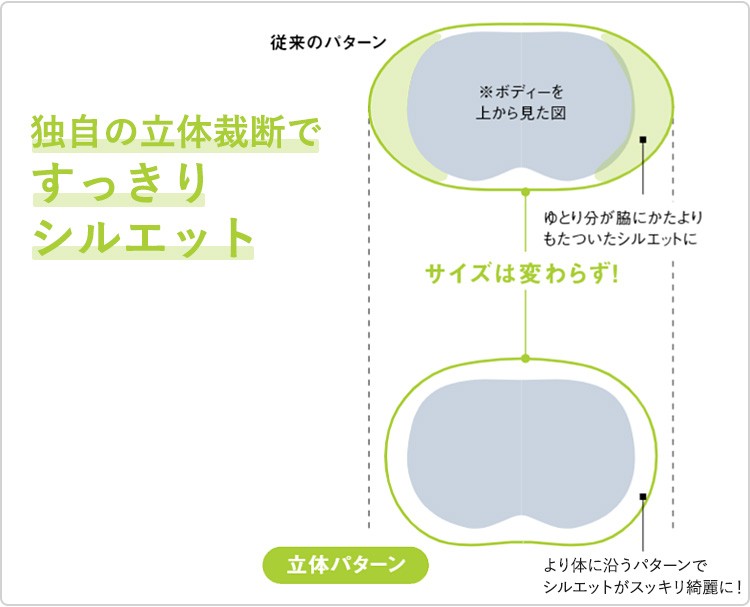 すっきりシルエット