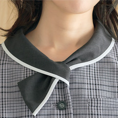 簡単なリボン襟